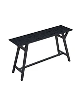 59.06 Inch Entryway Table for Living Room,Narrow Console Table with Solid Wood Legs, Modern Design Mdf Skinny Sofa Table Entrance Table for Hallway