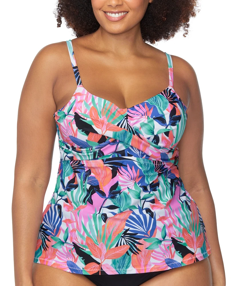 Raisins Curve Trendy Plus Aries Underwire Tankini Top