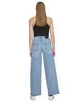 Dkny Jeans Women's High-Rise Wide-Leg