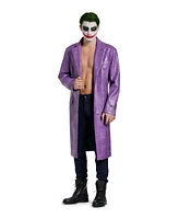 Suitmeister Men's Official Dc Comics Joker Coat - Halloween Costume Purple