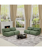 Streamdale Furniture Green Modular Living Room Sofa – Stylish Chenille Fabric Sofa with 70