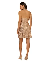 Adrianna by Papell Women's Sequin Halterneck Sheath Dress