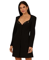 Adrianna by Papell Women's Knit Crepe Blazer Dress