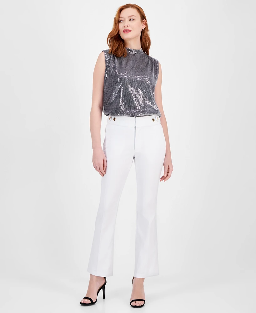 I.n.c. International Concepts Women's Mid-Rise Bootcut Pants, Exclusively at Macy's