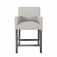 The Pop Home 26-Inch Upholstered Counter Height Bar Stool with Wood Legs, Accent Chair for Kitchen or Living Room (1PK)-The Pop Home