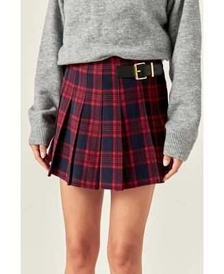 English Factory Women's Check Skort