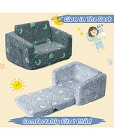 gaomon Glow in the Dark Kids Sofa Couch, Fold