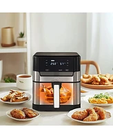 Uber Appliance Air fryer Xl Premium - 7 Quart Stainless Steel - Pfoa/Ptfe Free Ceramic non stick