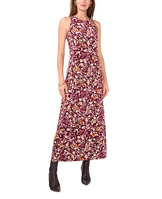 Vince Camuto Women's Floral-Print Sleeveless Maxi Dress