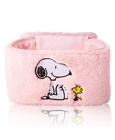 Peanuts Snoopy Fluffy Cosmetic Bag for Travel - Soft Plush Toiletry Pouch