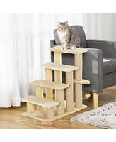 PawHut Cat Tree, Cat Tower Cat Stair Steps with Scratching Post,