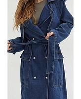 Crescent Women's Jaylene Denim Trench Coat