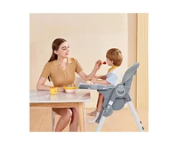 gaomon Multifunctional Baby High Chair, Foldable Infant Highchairs with Removable Tray, Adjustable Height and Recline