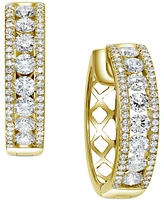 Diamond Openwork Hoop Earrings (1/2 ct. t.w.) in 14k Gold