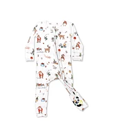 Bellabu Bear Baby Unisex Santa's Workshop Convertible Footie