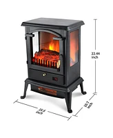 Voltorb Freestanding Portable Electric Fireplace Heater Stove w/Remote Control