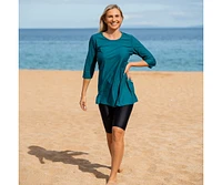 Calypsa Women's Long Bike Swim Shorts