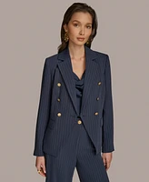 Donna Karan New York Women's Pinstripe Double-Breasted Blazer