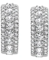 Diamond Hoop Earrings (1 ct. t.w.) in 14k White Gold