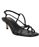 Calvin Klein Women's Poeta Kitten Heel Strappy Dress Sandals