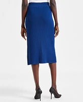 I.n.c. International Concepts Women's Button-Detail Sweater Skirt, Exclusively at Macy's