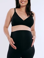 Women's Essential Stretch Secret Fit Over the Belly Maternity Crop Leggings - Motherhood