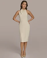 Donna Karan New York Women's Cowlneck Sheath Dress