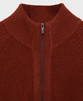 Mango Men's Perkins-Collar Ribbed-Knit Sweater