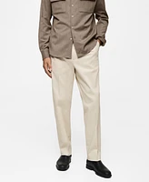 Mango Men's Cotton-Twill Trousers