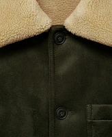 Mango Men's Faux-Suede Jacket