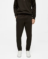 Mango Men's Cord Cotton Joggers