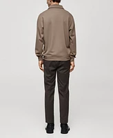 Mango Men's Half-Zip Sweatshirt