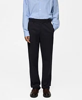 Mango Men's Regular-Fit Cotton Pants