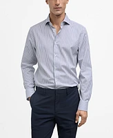 Mango Men's Slim-Fit Cotton Shirt