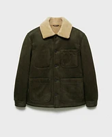 Mango Men's Faux-Suede Jacket