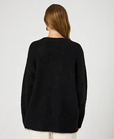 French Connection Women's Fluffy-Knit V-Neck Sweater