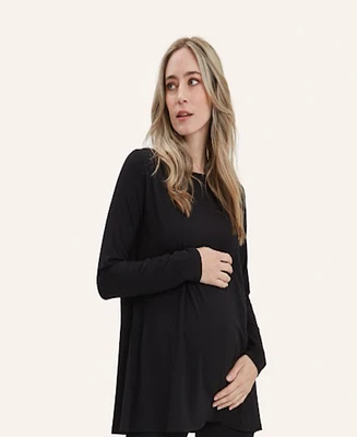 Nom Maternity Nicolette Boatneck Tee