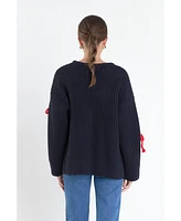 English Factory Women's Bow Detailed Knit