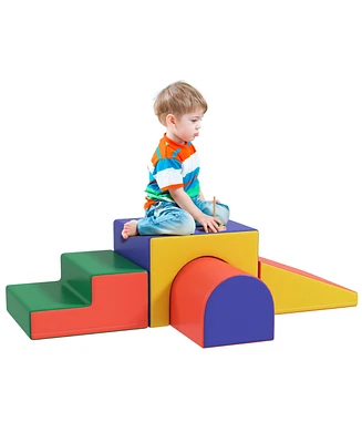 Soozier 4 Piece Climb and Crawl Activity Play Set Soft Secure Foam Playset