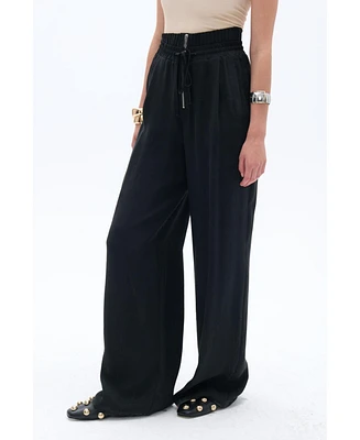 Nocturne Women's Wide Leg Flowy Pants