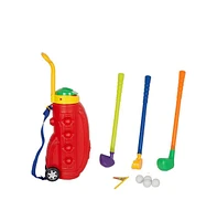 Slickblue Easy Hit Kids Golf Set - Deluxe Toy Golf Cart & Accessories for Young Golfers