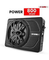 5 Core 10 inch Slim Under Seat Car Audio Subwoofer 800W Peak 150W Rms Active Powered Under-Seat Built in Amplifier Truck Sub Woofer in Enclosure Box B