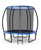 Gymax 12FT Recreational Trampoline w/ Ladder Enclosure Net Safety Pad Outdoor