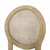 The Pop Home Rattan Back Counter Bar Stools,Upholstered Bar Chairs for Kitchen Island(2PK)-The Pop Home