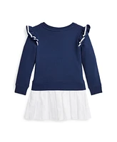 Polo Ralph Lauren Toddler and Little Girls Woven-Skirt Terry Dress