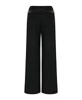 Nocturne Women's Double Waist Belted Pants