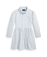 Polo Ralph Lauren Toddler and Little Girls Striped Cotton Oxford Shirtdress