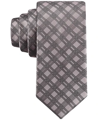 Calvin Klein Men's Double-Rail Grid Tie