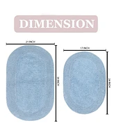 Home Weavers Double Ruffle -Pc. Bath Rug Set
