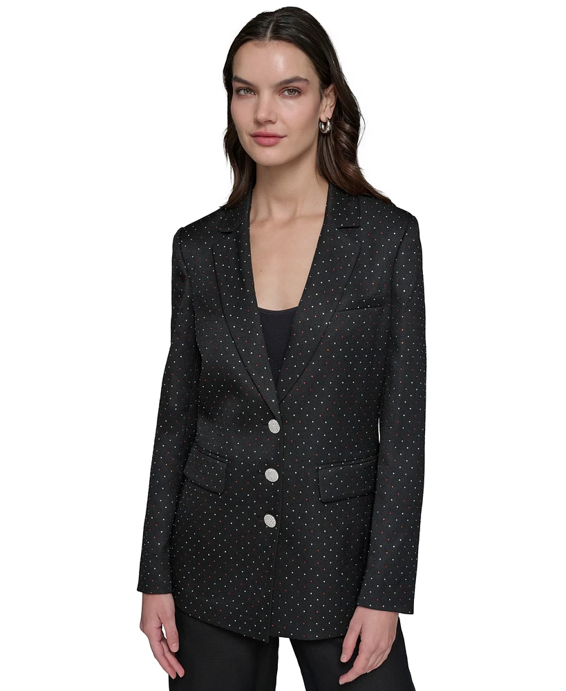 Karl Lagerfeld Paris Women's Embellished Blazer